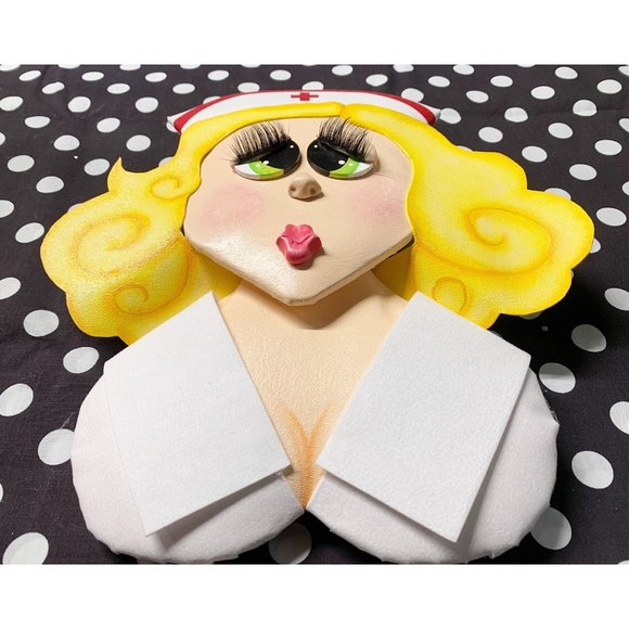 Nurse Payne 3D Wreath‎ Attachment or Wall Hanging Caricature. - Picture 4 of 5